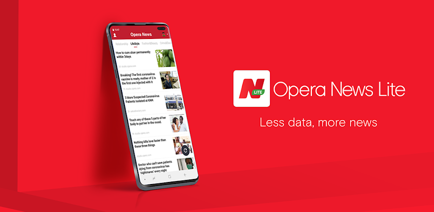 Opera News Lite – Less Data