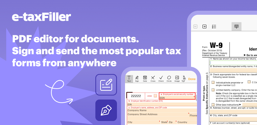e-taxfiller: Edit PDF forms