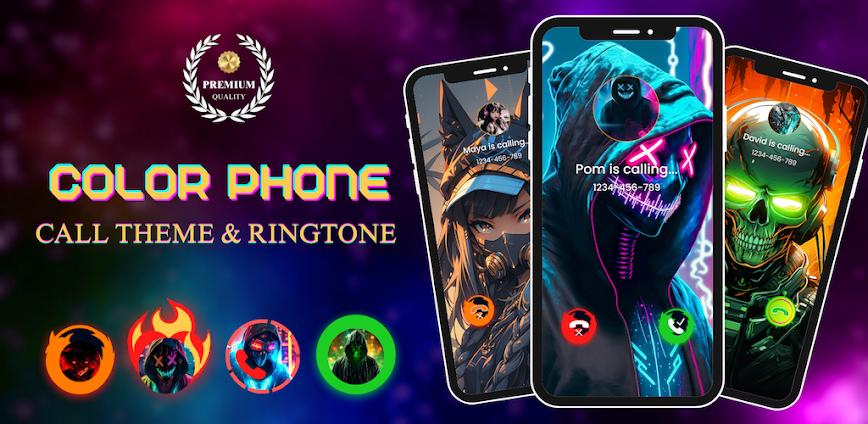 Color Phone Call Screen Themes