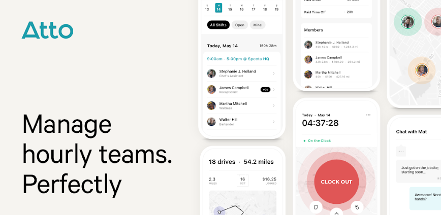 Atto – Time Clock & Scheduling