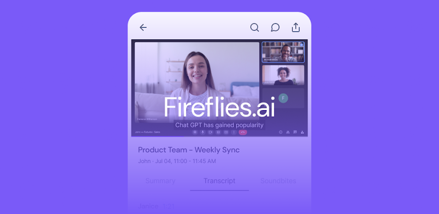 Fireflies: AI notetaker