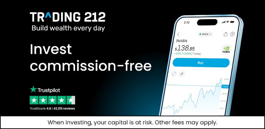 Trading 212: Stocks, ETFs, ISA