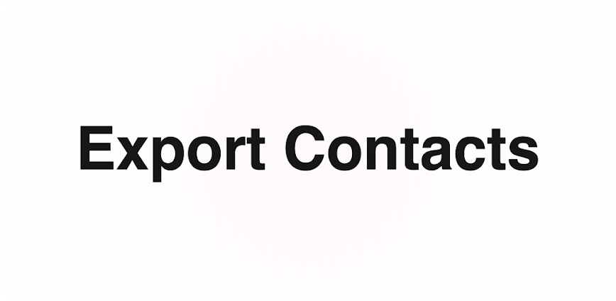 Phone Contacts PDF Export
