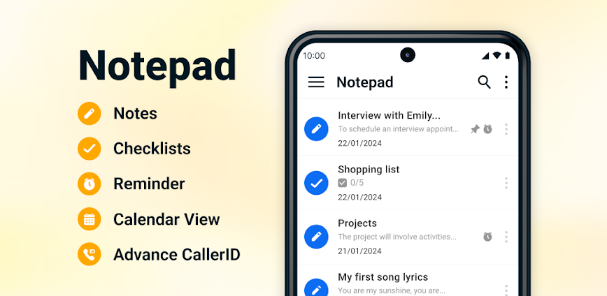Notepad – Notes and Notebook
