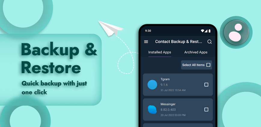 Restore Contacts, SMS & Calls