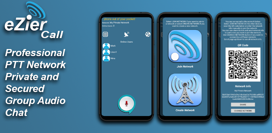 eZierCall Online Walkie Talkie