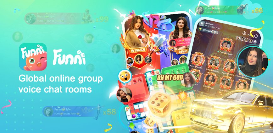 Funni – Group Voice Chat Room
