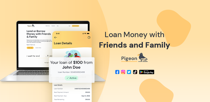 Pigeon: Lend Money Your Way