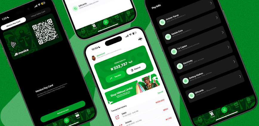 Monica – Crypto, bills & More