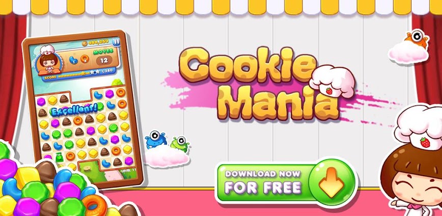 Cookie Mania – Match-3 Sweet G