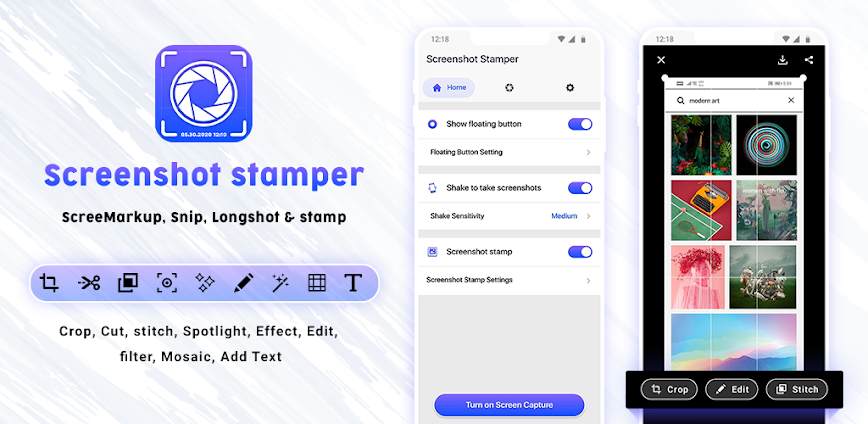 Screenshot stamper