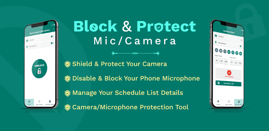 Block & Protect Mic, Camera
