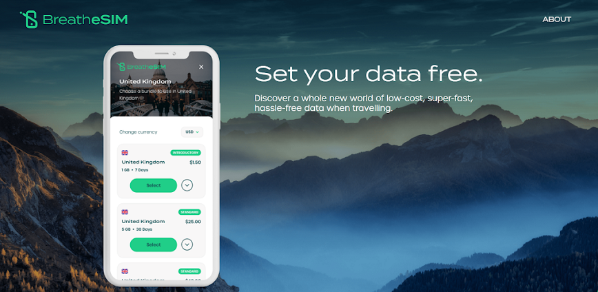BreatheSIM – eSIM Travel Data