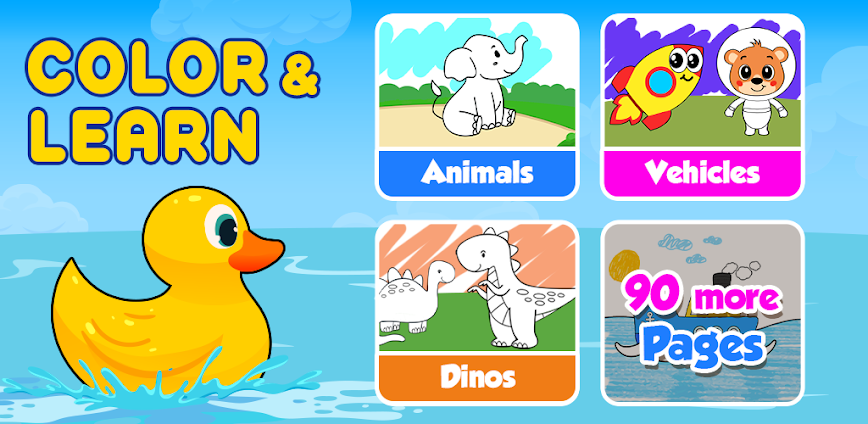 Coloring games for kids: 2-5 y