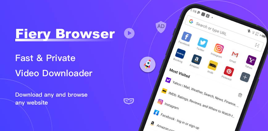 Fiery Browser – Fast & Private