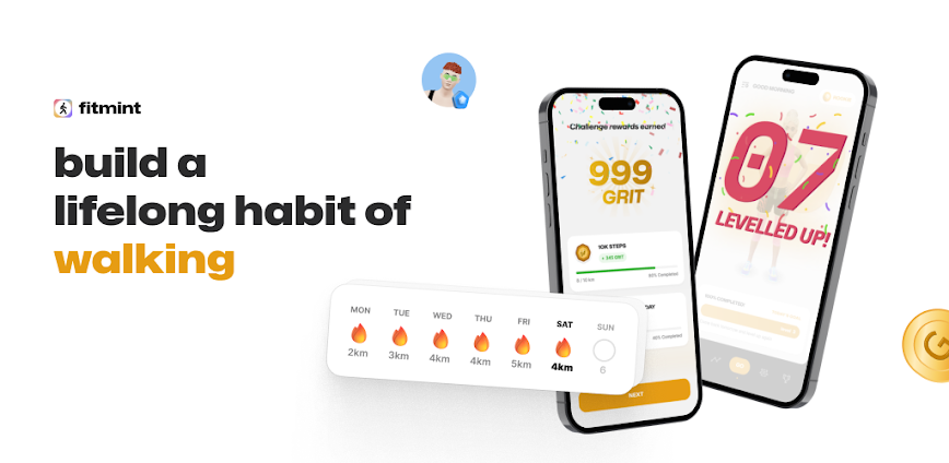 Fitmint: Walk & Steps Tracker