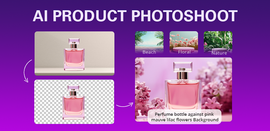 Product photo editor AI mockup