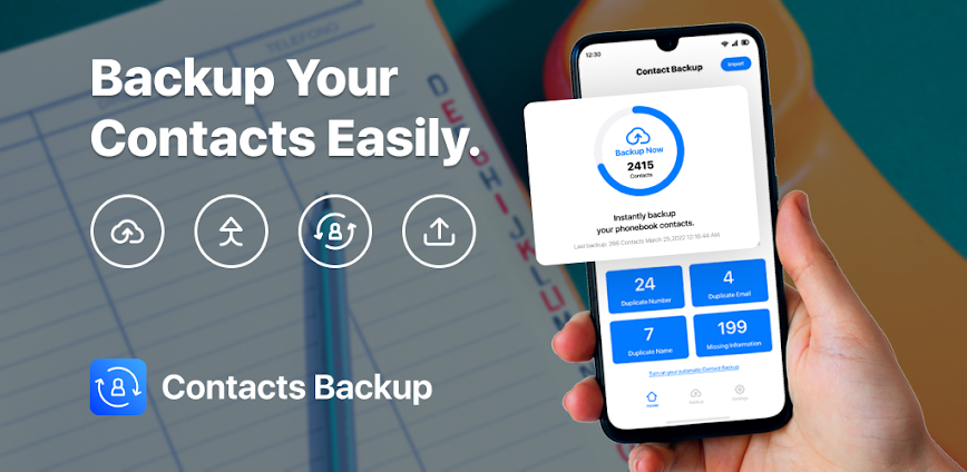 Contacts Backup – Sync Restore
