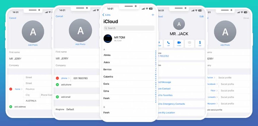 Contacts Phone: Simple & Clean