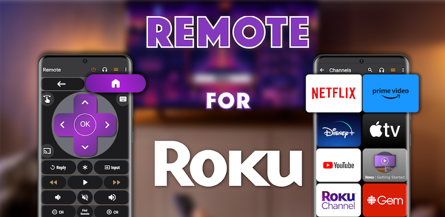 Remote for Roku TVs (WiFi)