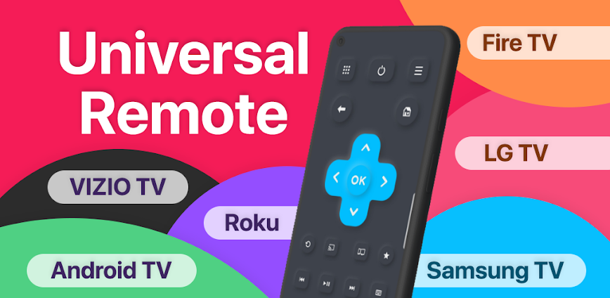 Remote + LG, Roku, Fire TV