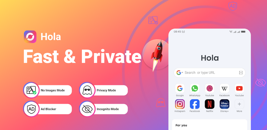 Hola-Private&Fast web