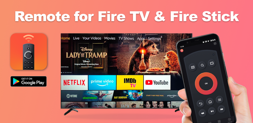 Remote for Fire TV & FireStick