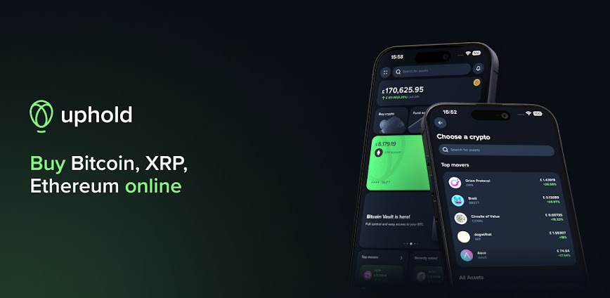 Uphold: Buy BTC, ETH and 300+