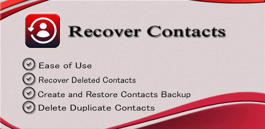Recover contacts deleted