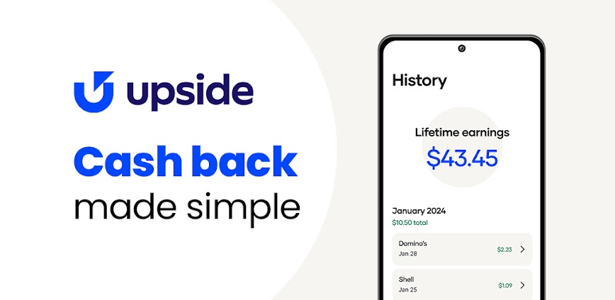 Upside: Cash Back – Gas & Food