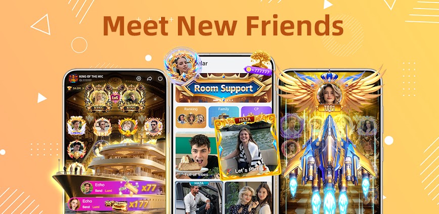 Haza – Group Voice Chat Rooms