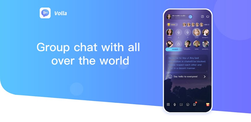 E Chat-Group Voice Chat Rooms