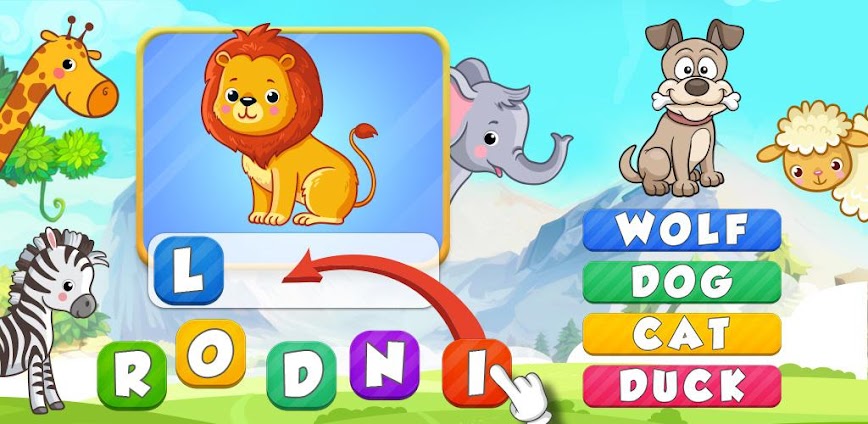 Kids Spelling game Learn words