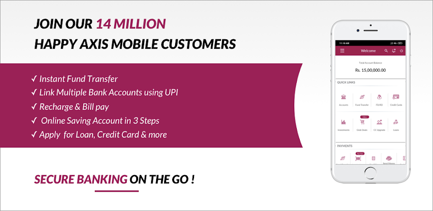 Axis Mobile: Pay, Invest & UPI