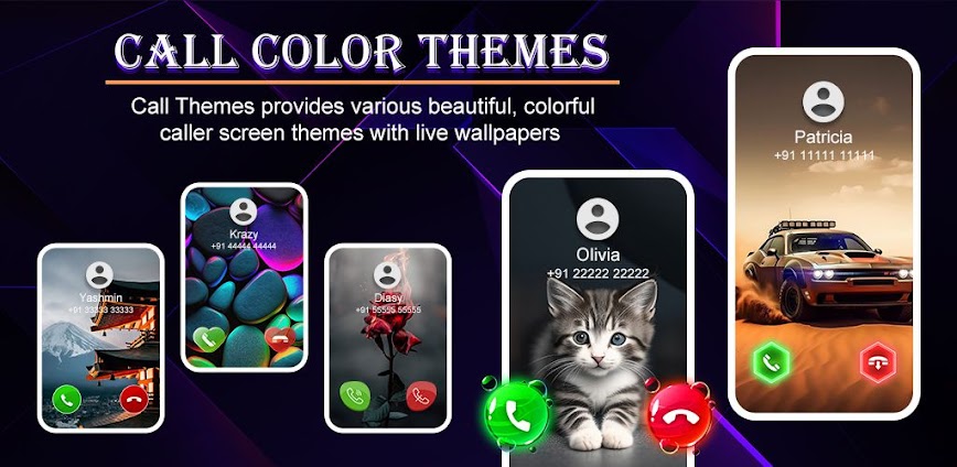 Call Color Themes: Call Screen