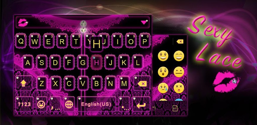 Sexy Lace Kika Keyboard Theme