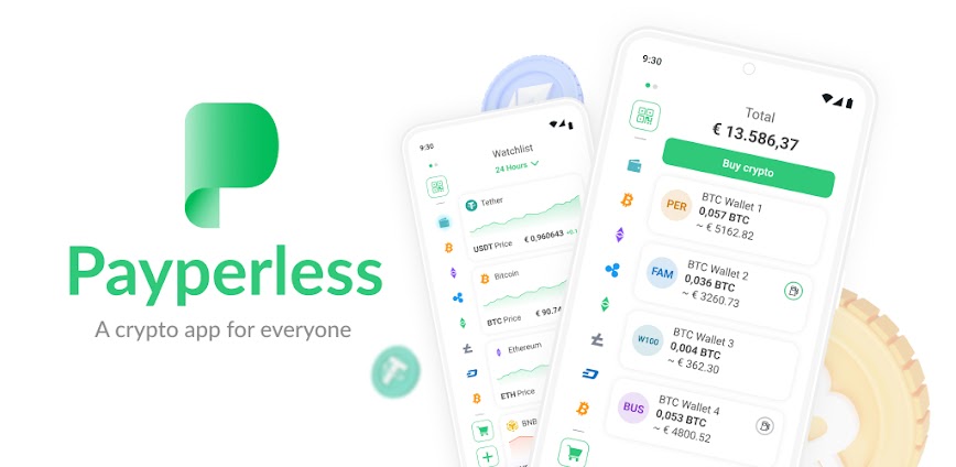 Payperless Crypto & BTC Wallet