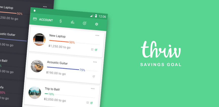 Thriv – Savings Goal Tracker