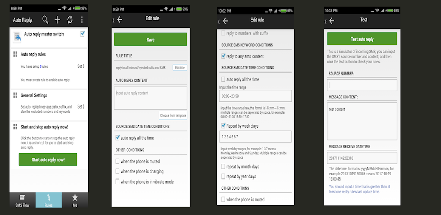 SMS Auto reply–When driving