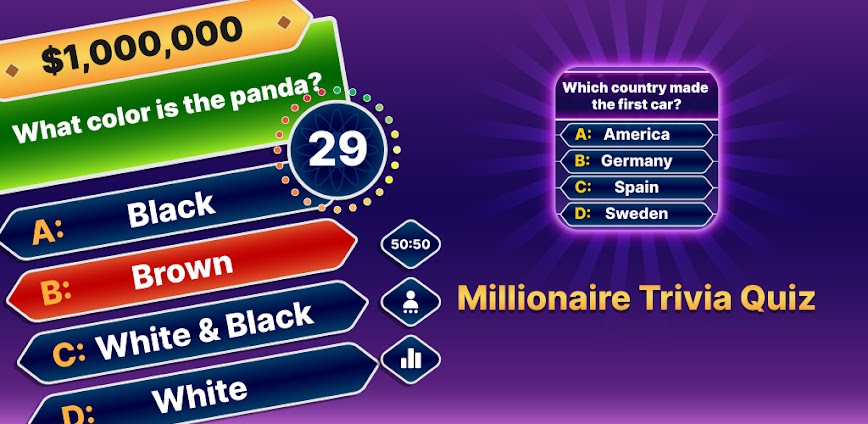 Millionaire Quiz: Trivia Games