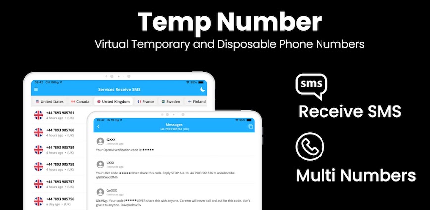 Temp Number – Receive SMS