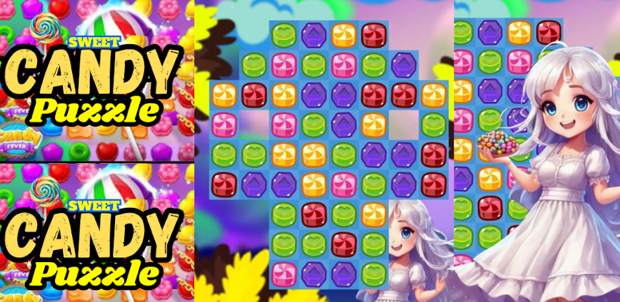 Sweet Candy Puzzle: Match 3