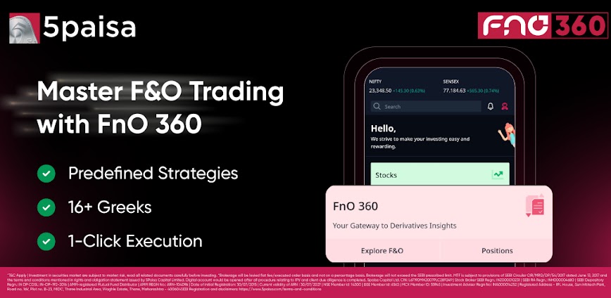 5paisa: Stocks, MF, F&O App