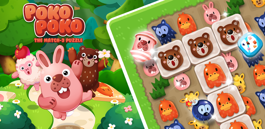 Pokopoko: Bunny Match 3 Puzzle