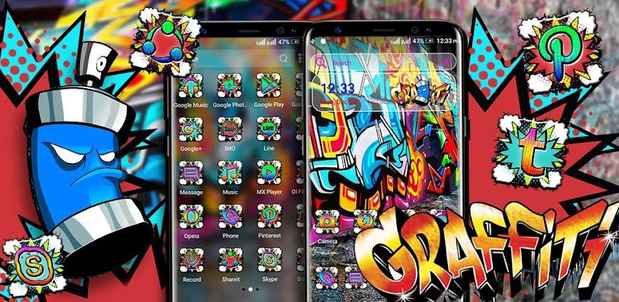Street Graffiti Launcher Theme