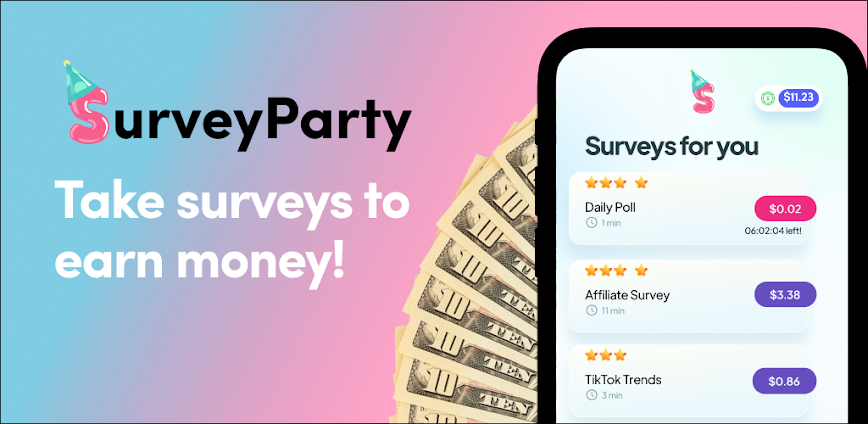 SurveyParty – Earn Cash Fast