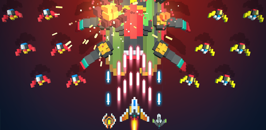Sky Wings: Pixel Fighter 3D