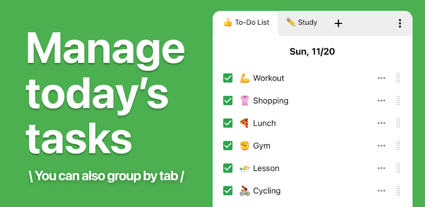 Daily Checklist – Today's Task