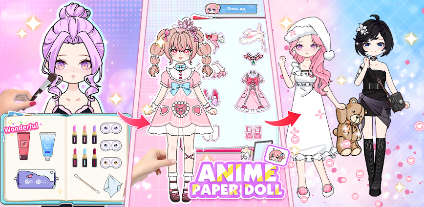 Anime Paper Doll DIY: Dress Up