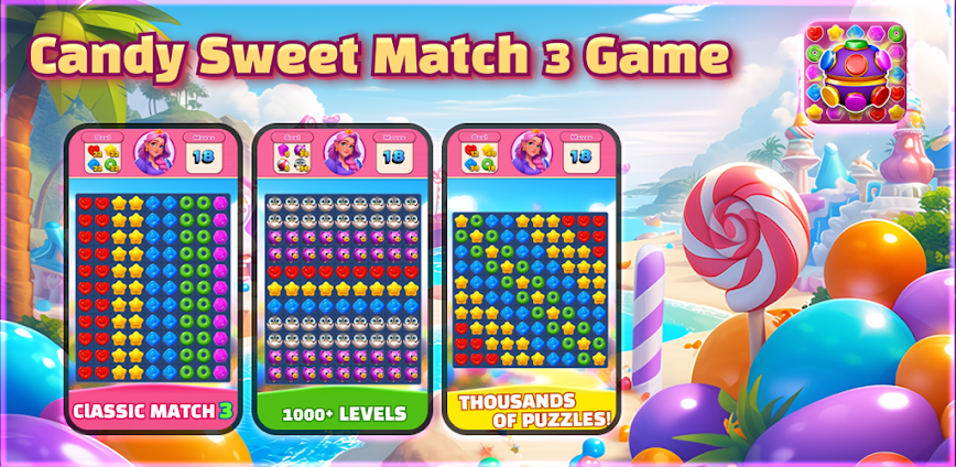 Candy Sweet:Match 3 Game